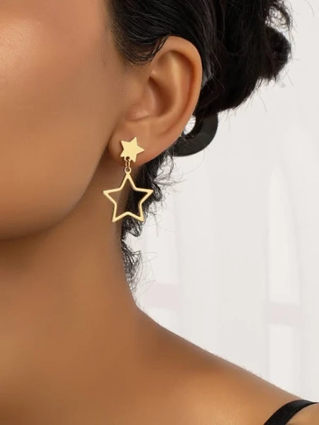 Star Drop Earrings