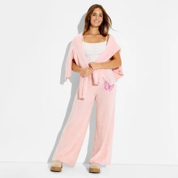 Wicked x Katie Kime Women's Graphic Sweater Pants - Light Pink M