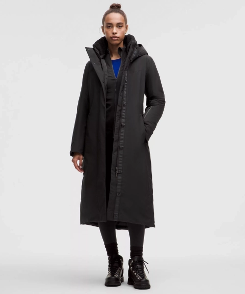 Snow Warrior 600-Down-Fill Long Parka - Black - 0