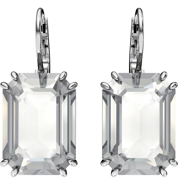 Swarovski Millenia Octagon Crystal Drop Earrings