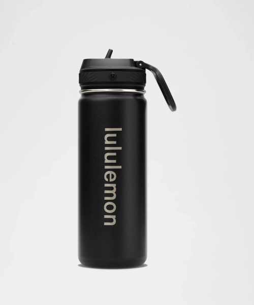 Back to Life Sport Bottle 18oz *Straw Lid - Black - ONE SIZE