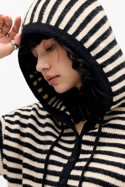 UO Tyler Button-Through Hoodie