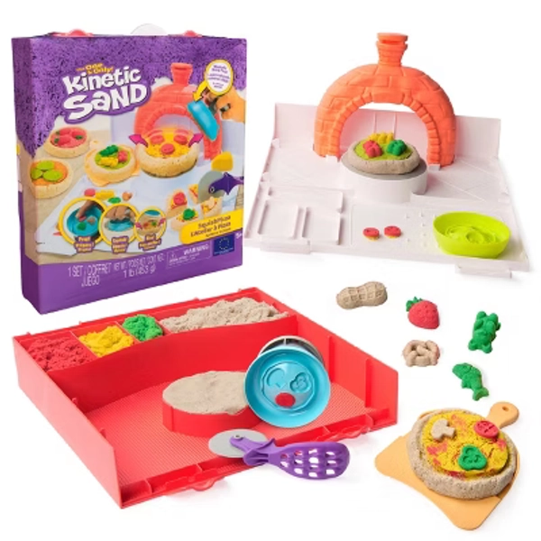 Kinetic Sand Squish Pizza Playset