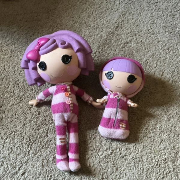 Lalaloopsy Pillow Feather Bed Doll Full Size &amp; Sister Blanket Featherbed