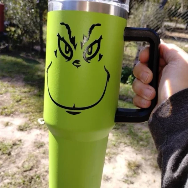 The Grinch Grinch 40 Oz Stanley Dupe Tumbler - New Home | Color: Green