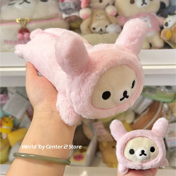 Kawaii Rilakkuma Korilakkuma Bear Sister Rabbit Pencil Case Cartoon Bear Japanese Cute Pencil Pouch Storage Pen Bag School Gifts - AliExpress 26