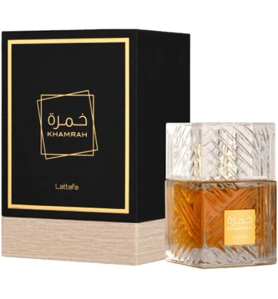 Lattafa Khamrah, 2PC SET - 100ML EDP + 200ML PERFUMED SPRAY