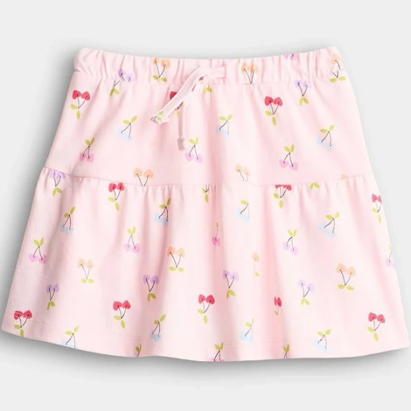 Girls 4-12 Jumping Beans Tiered Skirt, Girl's, Size: 6, Cherry Hearts Pink