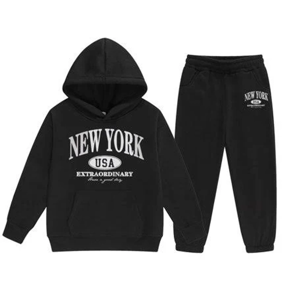 Girls' Tween Print Hoodie Joggers