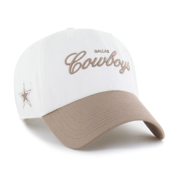  Dallas Cowboys '47 Foundational Two-Tone Clean Up Adjustable Hat - Cream