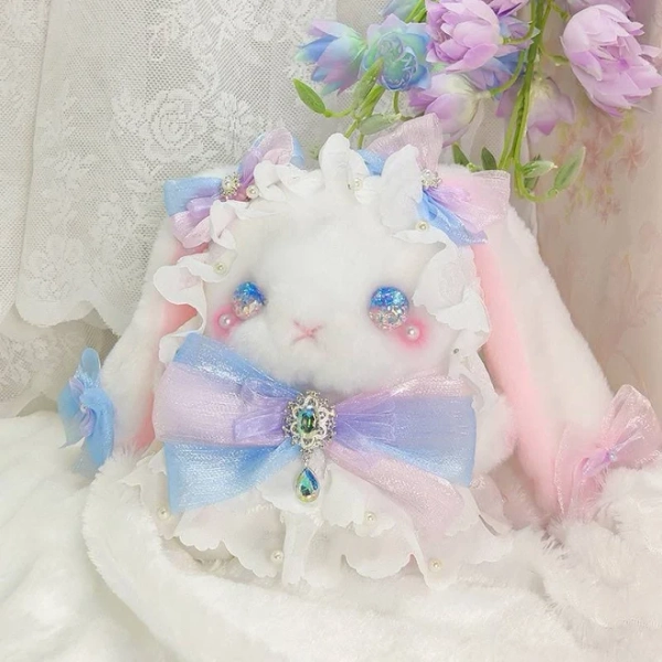 Kawaii Babe Rabbit Doll Plush Bag Purse