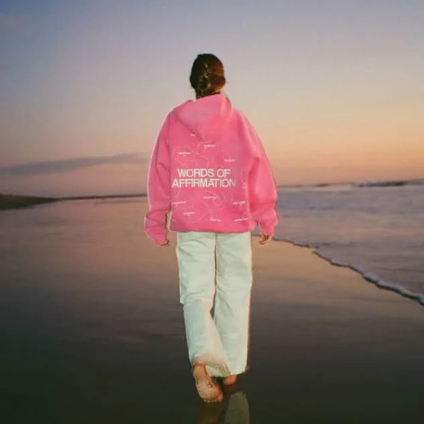 Words of Affirmation Oversized Lux Hoodie