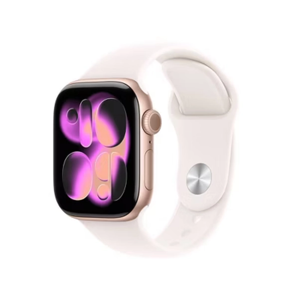 Apple Watch Series 11 GPS 42mm Rose Gold Aluminum Case with Light Blush Sport Band - S/M