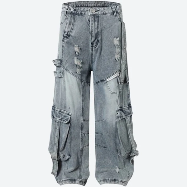 Litlookz Studio Grunge Cargo Jeans