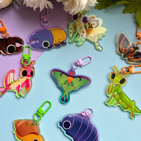 Bug Collection 2.5" Acrylic Charms
