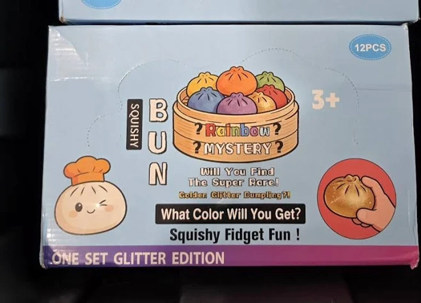 Carton of 12 Squishy Bun Dumpling Glitter Rare 5 Below Limited Edition 2026