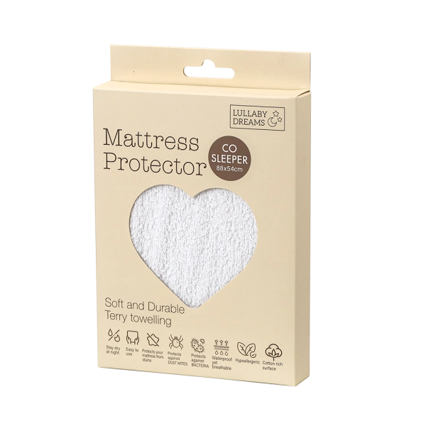  Lullaby Dreams Waterproof Mattress Protector Co Sleeper White
