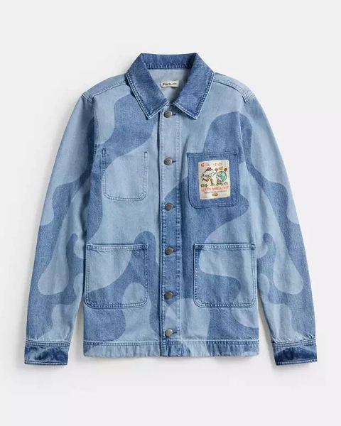 Denim Multi Jean Jacket In Wavy Wash