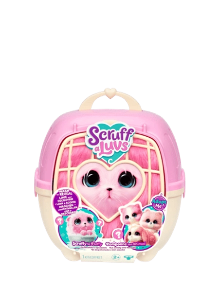 Scruff-a-Luvs Adopt a Pet with Carrier, Pink