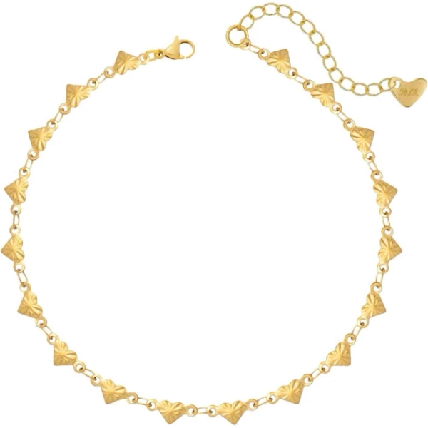 Bohomoon Santorini Heart Sweatproof Anklet