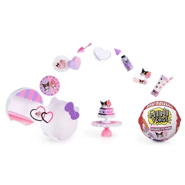 MGA's Miniverse Make It Mini Hello Kitty and Friends Series 2: Sanrio Accessory Pieces, Polypropylene Material, Food Theme