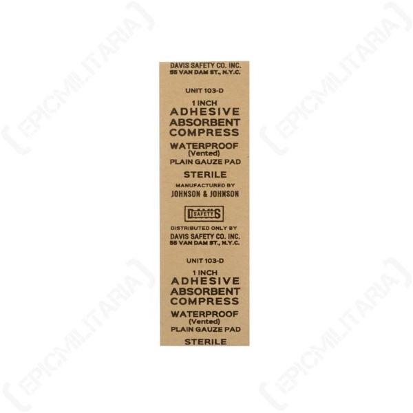 1" Gauze Sachet Packs