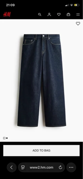 Wide Jeans - Denim black