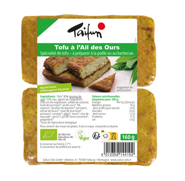 Tofu À L'Ail Des Ours Bio Taifun