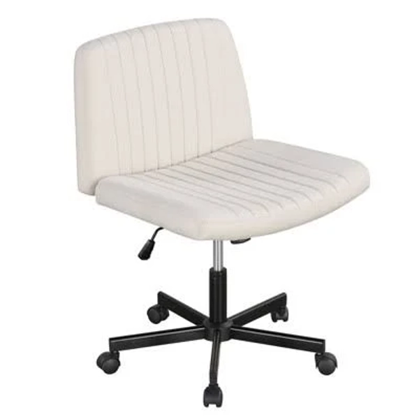 any all white criss cross chair