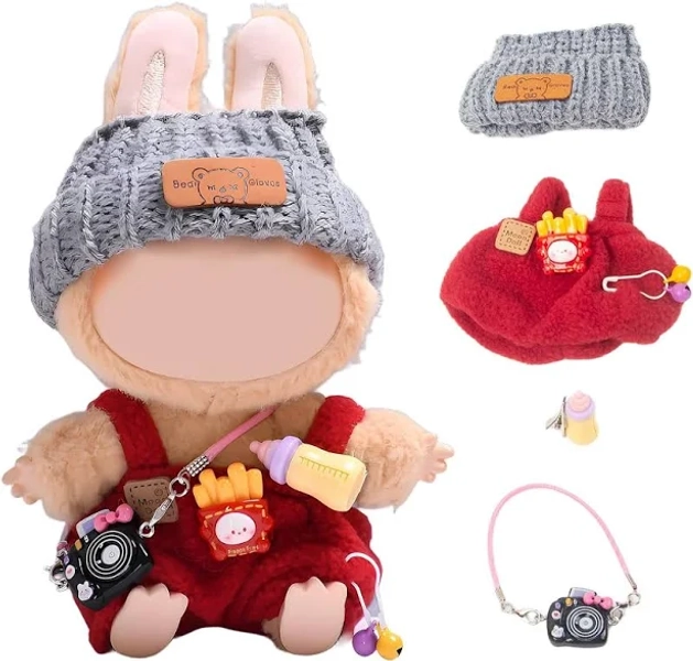 Chic Plush La Boo-boo Doll Clothes Set W/accessories, Purple Feeder