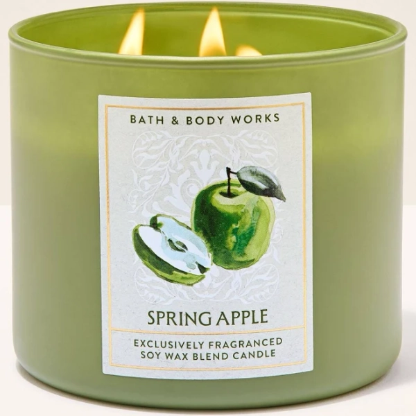 Bath & Body Works Spring Apple 3-Wick Scented Candle