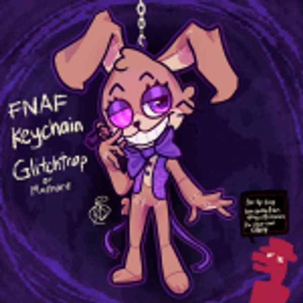 Glitchtrap / Malhare ( FNAF ) Acrylic Keychain by royaldoge 7370 - ACGGOODS