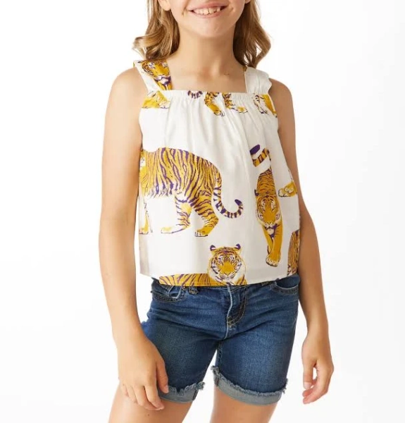 LSU Girls Poplin Shirt