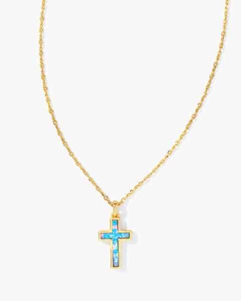 Cross Gold Pendant Necklace 
