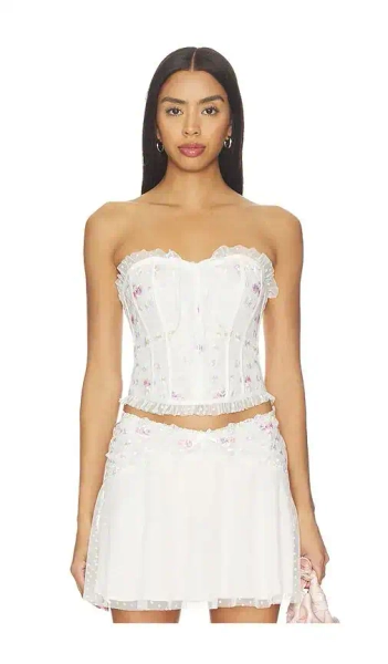 Spring Blossom Corset Top