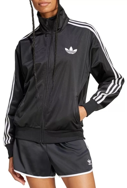 adidas Originals Women's Firebird Loose Tracktop, Small, Black
