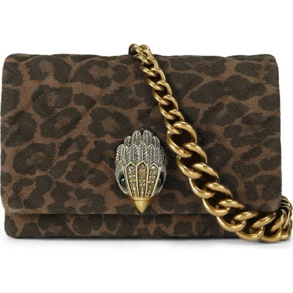 Kurt Geiger London Mini Kensington Leopard Print Cross-Body Bag