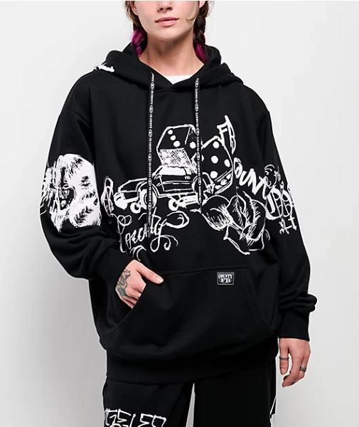 FB County Lifestylez Black Hoodie