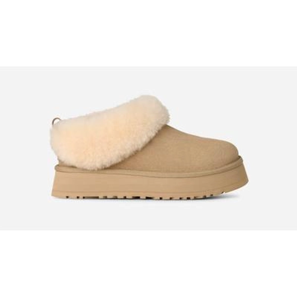 UGG® Women's Tazzelle Sheepskin Slippers in Mustard Seed, Size 12