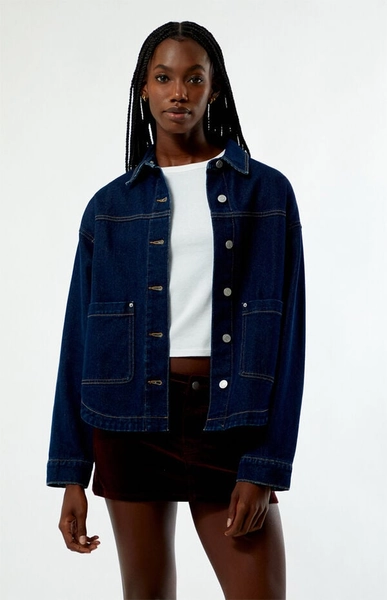 Dark Indigo Kirby Denim Shacket