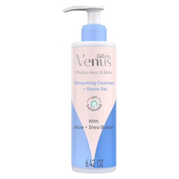 Venus for Pubic Hair & Skin Women's 2-in-1 Cleanser and Shave Gel - 6.4 fl oz