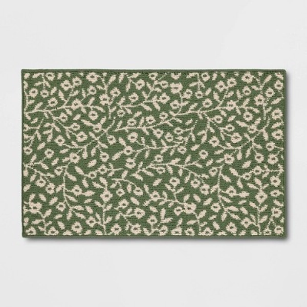 2'x3' Botanical Washable Accent Rug Fern Green - Threshold™