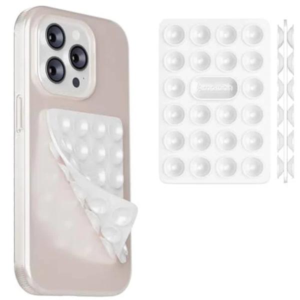Silicone Suction Cup Phone Case Mount Double Sided Accessories Hands-free Strong Grip Holder For Selfies And Videos