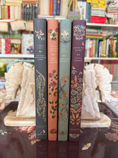 Cranford Collection Classics Hardcover Set of 4 Decorative Floral Books
