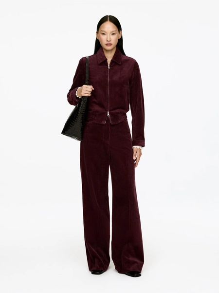 Corduroy Overshirt – Burgundy – Women – ARKET GB