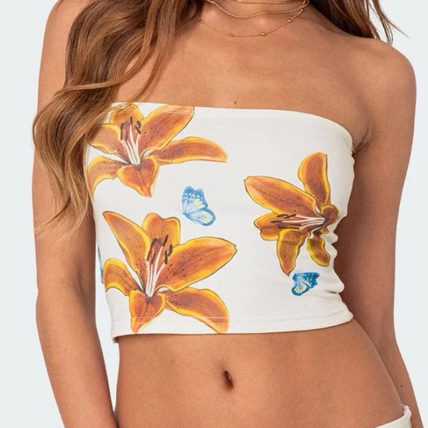 Edikted Tigerlily Tube Top