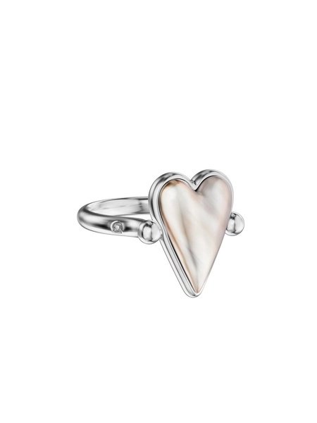 Doublet Flip Ring Mother of Pearl/Onyx