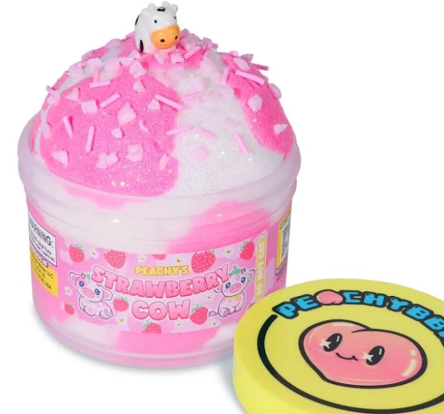 Peachybbies Strawberry Cow Cloud Slime