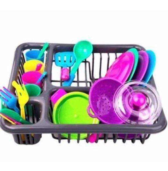 Children's Role-playing Tableware Basket, Creative Toys, Kitchen Tableware Set, Kitchenware Combination Toys