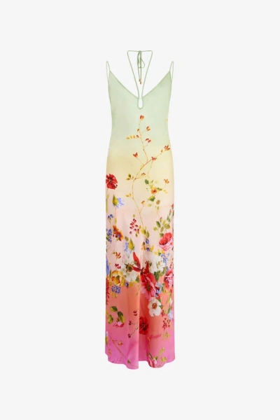 Robe longue imprimée Miami Flowers